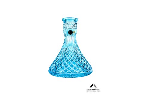 Caesar Crystal Bowl - Cone Jeschken Turquoise